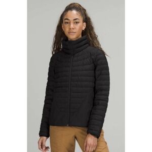 Lululemon Womens Size 4 Lightweight Relaxed Fit Jacket Black 700 Fill Goose Down